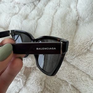 Balenciaga tortoise shell mirrored sunglasses
